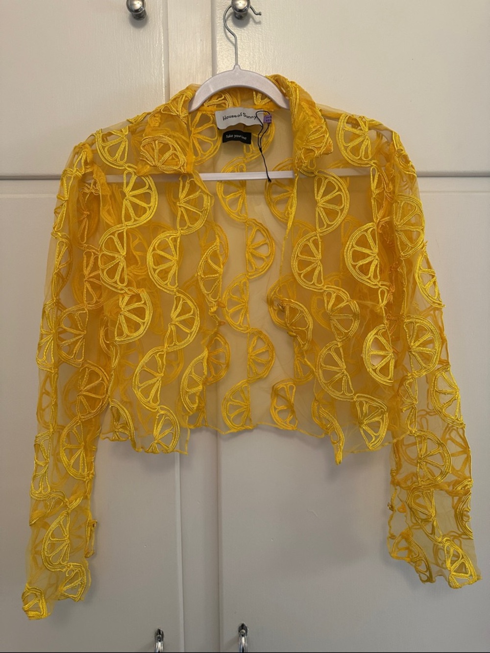 NEW House of Sunny Lemon Button Down Blouse